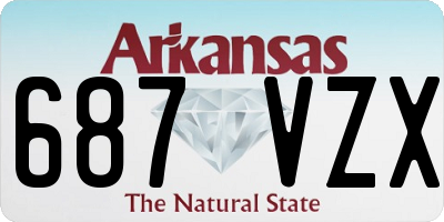 AR license plate 687VZX