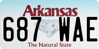 AR license plate 687WAE