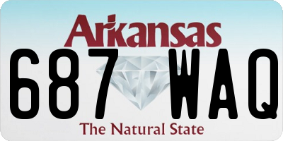 AR license plate 687WAQ