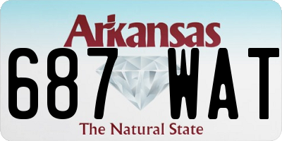 AR license plate 687WAT
