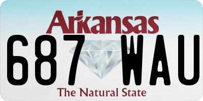 AR license plate 687WAU