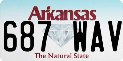 AR license plate 687WAV