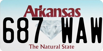 AR license plate 687WAW