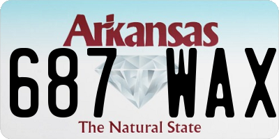 AR license plate 687WAX