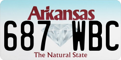 AR license plate 687WBC