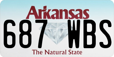 AR license plate 687WBS