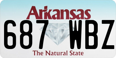 AR license plate 687WBZ