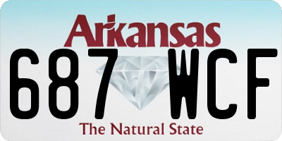 AR license plate 687WCF