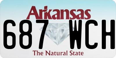 AR license plate 687WCH