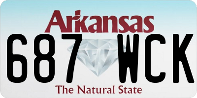 AR license plate 687WCK