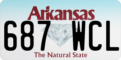 AR license plate 687WCL