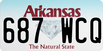 AR license plate 687WCQ