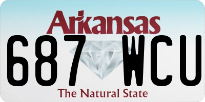 AR license plate 687WCU