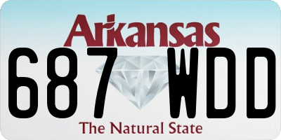 AR license plate 687WDD