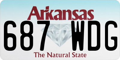 AR license plate 687WDG