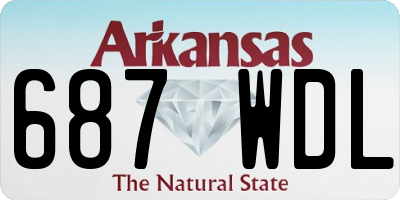 AR license plate 687WDL