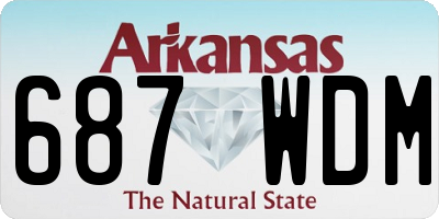 AR license plate 687WDM