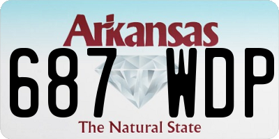AR license plate 687WDP
