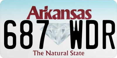 AR license plate 687WDR