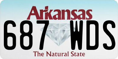 AR license plate 687WDS