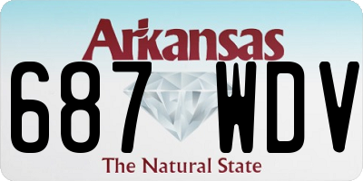 AR license plate 687WDV