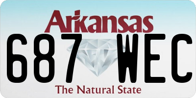 AR license plate 687WEC