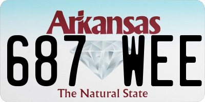 AR license plate 687WEE