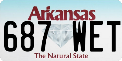 AR license plate 687WET