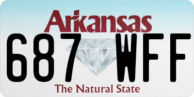 AR license plate 687WFF