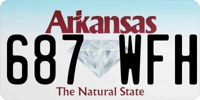 AR license plate 687WFH