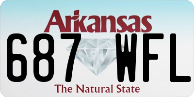 AR license plate 687WFL