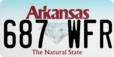 AR license plate 687WFR