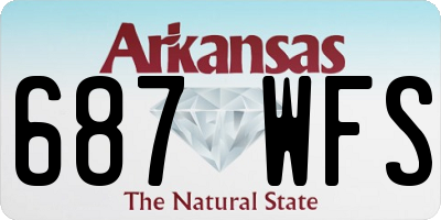 AR license plate 687WFS