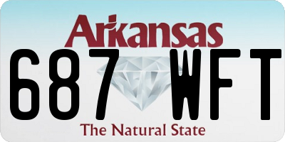 AR license plate 687WFT