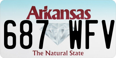 AR license plate 687WFV