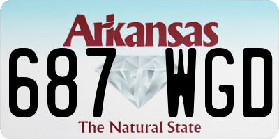 AR license plate 687WGD