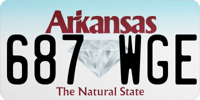 AR license plate 687WGE