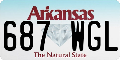 AR license plate 687WGL