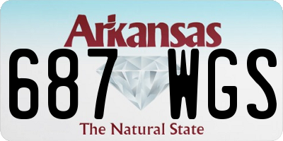 AR license plate 687WGS