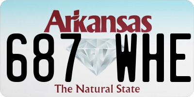 AR license plate 687WHE