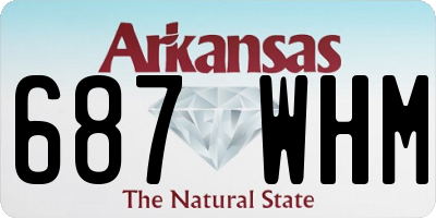 AR license plate 687WHM
