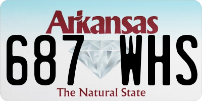 AR license plate 687WHS