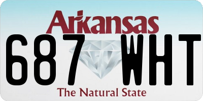 AR license plate 687WHT