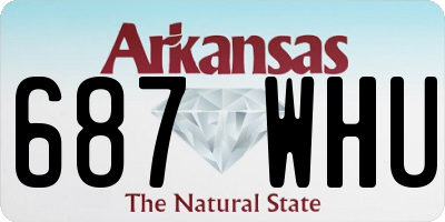 AR license plate 687WHU
