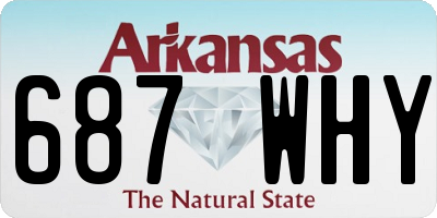 AR license plate 687WHY