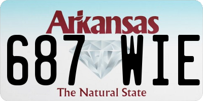 AR license plate 687WIE