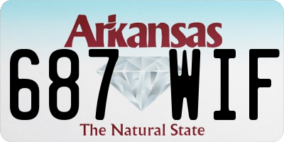 AR license plate 687WIF
