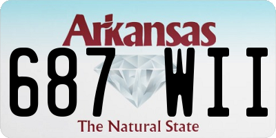 AR license plate 687WII