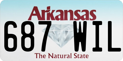 AR license plate 687WIL