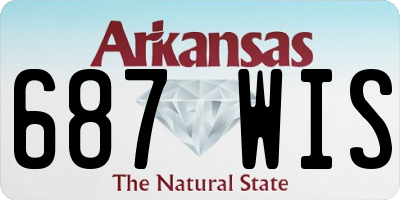 AR license plate 687WIS